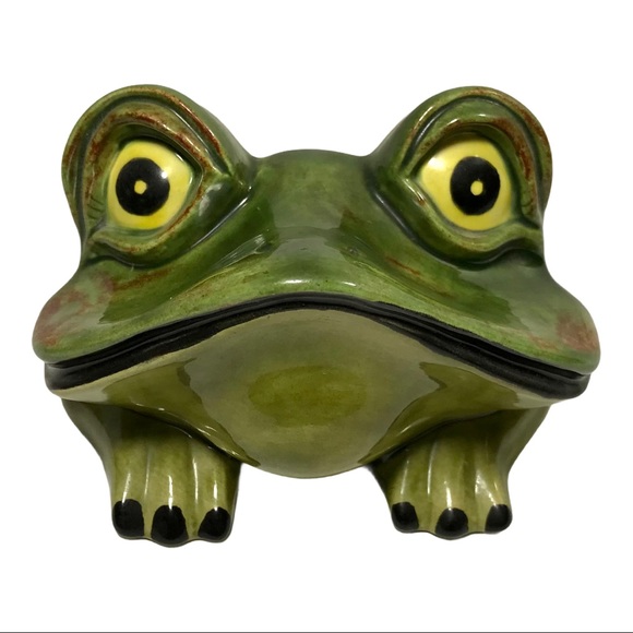 ARNELS Pottery Vintage Ceramic Frog Figurine 🐸 - Picture 1 of 10